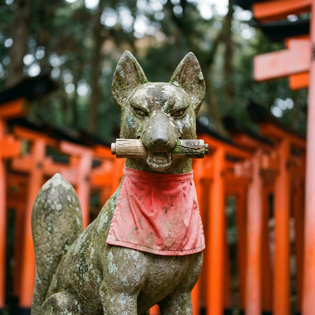후시미 이나리의 여우 석상