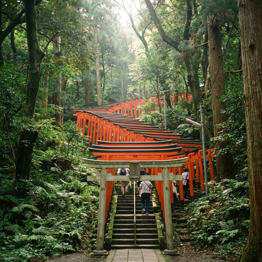 日枝神社の千本鳥居階段